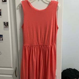 Pink Dress with Cutout Back